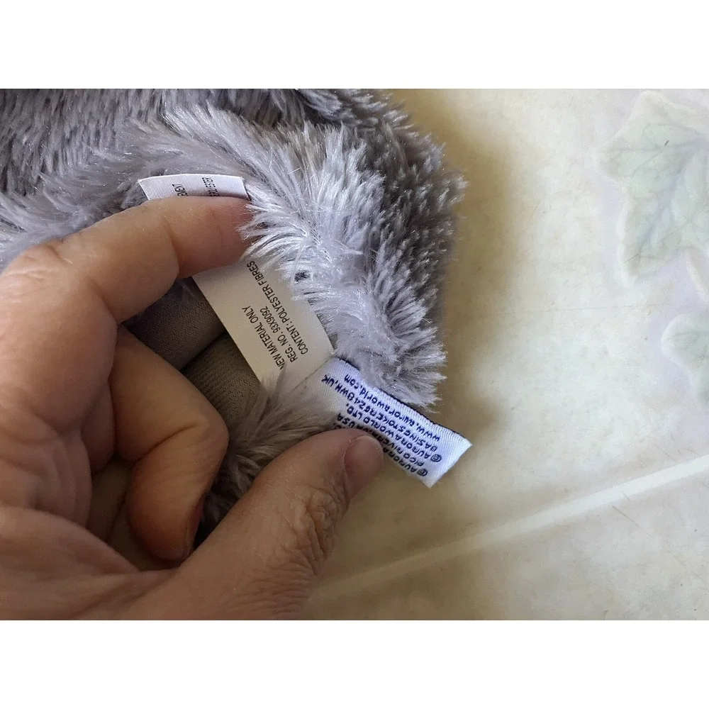 Aurora Elephant‎ Hand Puppet Plush Stuffed Animal Toy Gray